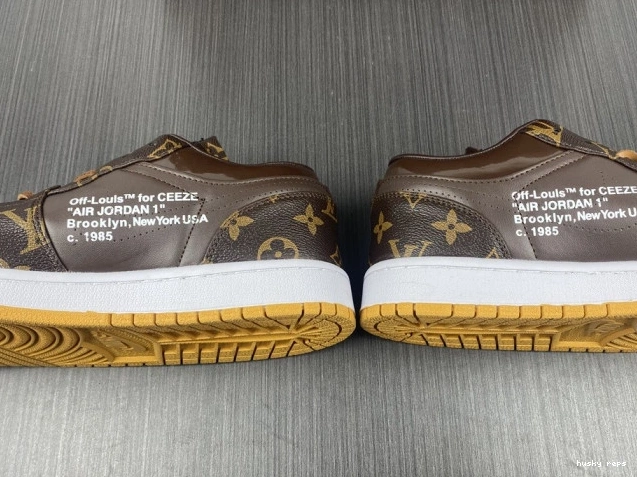 Cheap Husky Air Jordan AJ1 OW 1 x LOW Off-Louis 0825